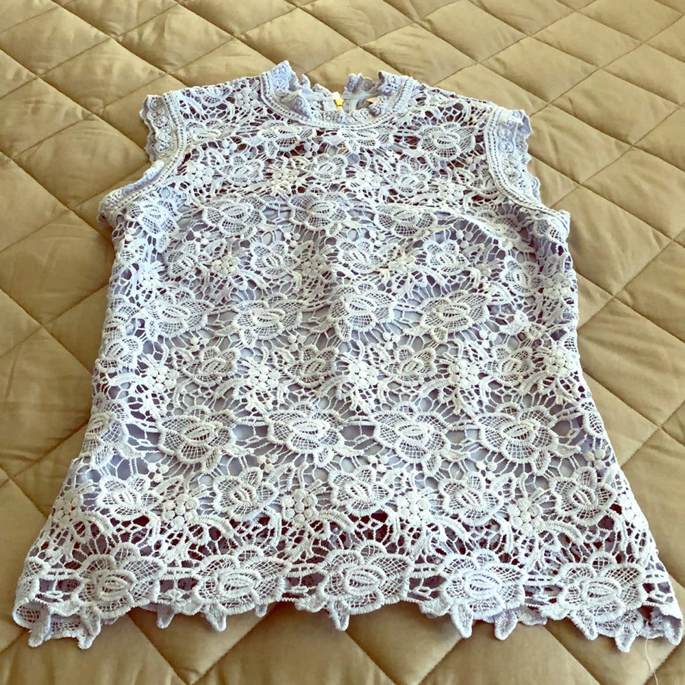 Nanette Lapore sleeveless lace top small